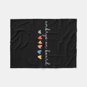 Embryo On Board Heart Ivf Transfer Day Fertility N フリースブランケット (正面(横))