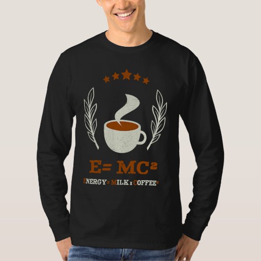 EMC2 サイエンスコーヒー エナジーミルクコーヒー Tシャツ (正面)