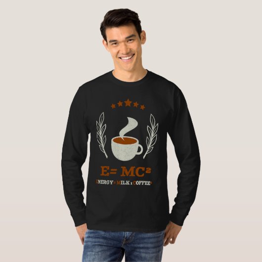EMC2  Science Coffee Energy Milk Coffee Tシャツ (正面フル)