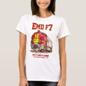 EMD F7 サンタフェ ウォーボンネット ディーゼル機関車 Tシャツ (正面)