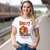 EMD F7 サンタフェ ウォーボンネット ディーゼル機関車 Tシャツ