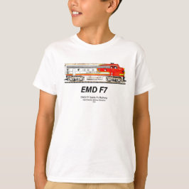 EMD F7 Santa Fe Warbonnet Diesel Locomotive. Tシャツ