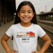 EMD F7 Santa Fe Warbonnet Diesel Locomotive. Tシャツ