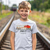EMD F7 Santa Fe Warbonnet Diesel Locomotive. Tシャツ