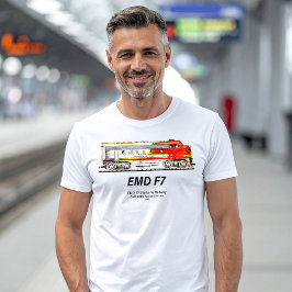 EMD F7 Santa Fe Warbonnet Diesel Locomotive. Tシャツ