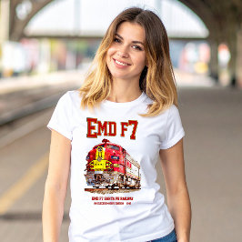 EMD F7 Santa Fe Warbonnet Diesel Locomotive. Tシャツ