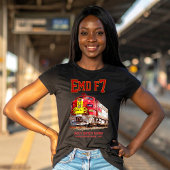 EMD F7 Santa Fe Warbonnet Diesel Locomotive. Tシャツ