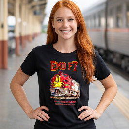 EMD F7 Santa Fe Warbonnet Diesel Locomotive. Tシャツ