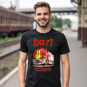 EMD F7 Santa Fe Warbonnet Diesel Locomotive. Tシャツ