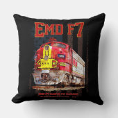 EMD F7 Santa Fe Warbonnet with American Flag. クッション (正面)