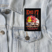 EMD F7 Santa Fe Warbonnet with American Flag. 缶バッジ (インサイチュ)