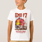 EMD F7 Santa Fe Warbonnet with American Flag. Tシャツ (正面)