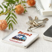 EMD GP38-2ディーゼル機関車GATX青と白 キーホルダー (側面)