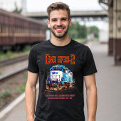 EMD GP38-2ディーゼル機関車GATX青と白 Tシャツ