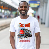 EMD GP60ディーゼル機関車とアメリカ国旗 Tシャツ