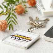 EMD SD40-2ディーゼル機関車。アメリカ国旗 キーホルダー (側面)