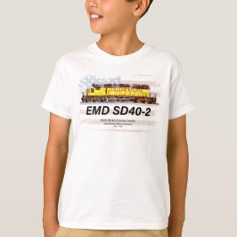 EMD SD40-2ディーゼル機関車。アメリカ国旗 Tシャツ
