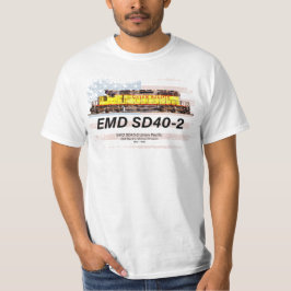 EMD SD40-2ディーゼル機関車。アメリカ国旗 Tシャツ