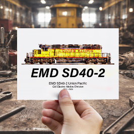 EMD SD40-2ディーゼル機関車。ユニオン太平洋 ポストカード