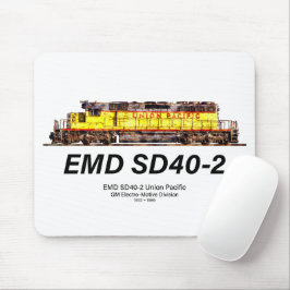 EMD SD40-2ディーゼル機関車。ユニオン太平洋 マウスパッド