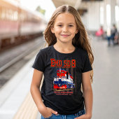EMD SD-9機関車 アメリカ建国250周年デザイン Tシャツ