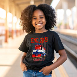 EMD SD-9機関車 アメリカ建国250周年デザイン Tシャツ
