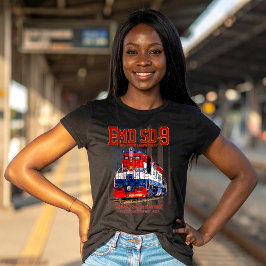 EMD SD-9機関車 アメリカ建国250周年塗装 Tシャツ