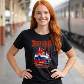 EMD SD-9機関車 アメリカ建国250周年塗装 Tシャツ
