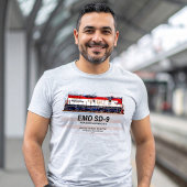 EMD SD-9機関車 米国建国250周年塗装 Tシャツ