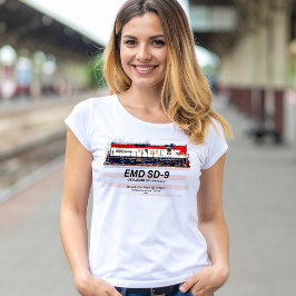 EMD SD-9機関車 米国建国250周年塗装 Tシャツ