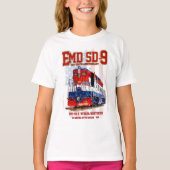 EMD SD-9機関車 米国建国250周年塗装 Tシャツ (正面)