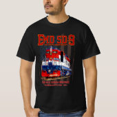 EMD SD-9機関車 USA建国250周年塗装 Tシャツ (正面)
