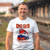 EMD SD-9機関車 USA建国250周年塗装 Tシャツ
