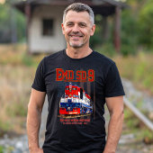 EMD SD-9機関車 USA建国250周年塗装 Tシャツ