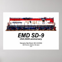 EMD SD-9 アメリカ建国250周年記念ヘリテージ機関車