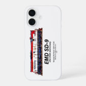 EMD SD-9 アメリカ建国250周年記念ヘリテージ機関車 iPhone 16ケース (裏面)