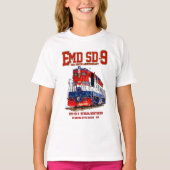 EMD SD-9 アメリカ建国250周年記念ヘリテージ機関車 Tシャツ (正面)