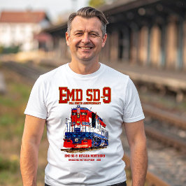 EMD SD-9 アメリカ建国250周年記念ヘリテージ機関車 Tシャツ