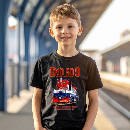 EMD SD-9 アメリカ建国250周年記念ヘリテージ機関車 Tシャツ