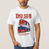 EMD SD-9 アメリカ建国250周年記念ヘリテージ機関車 Tシャツ (正面)