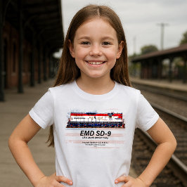 EMD SD-9 Locomotive USA 250th Anniversary Livery Tシャツ