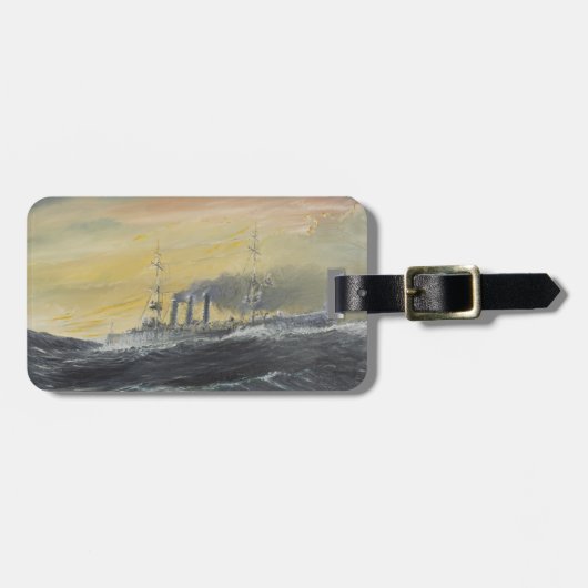 Emdenは波のインド洋1914 2011年に乗ります ラゲッジタグ (正面横)