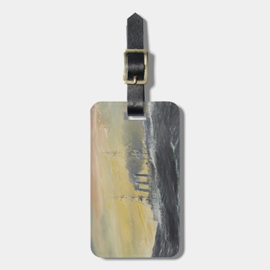 Emdenは波のインド洋1914 2011年に乗ります ラゲッジタグ (正面縦)