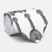 emek_bone_geetar_tie_white ネクタイ (ロール)