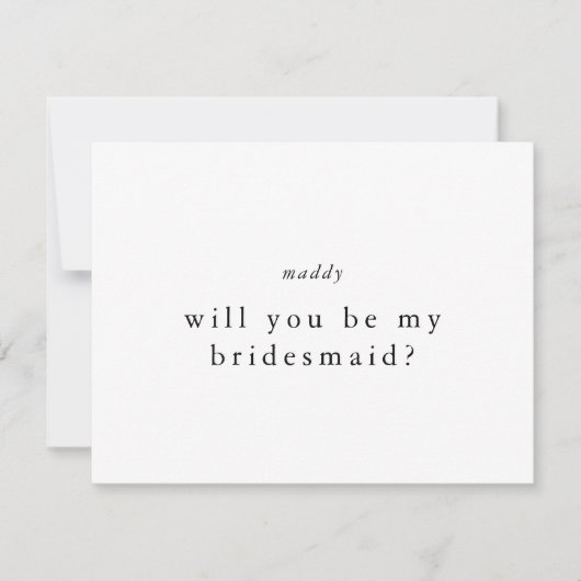 EMELIAが私の花嫁のプロポーザルのカードになる 招待状 (正面)