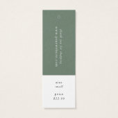 EMELIAグリーンつるラベル衣料品ラベル価格ラベル (裏面)