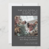 EMELIAグレーかわいい家族の写真のクリおもしろいスマス シーズンカード (正面)