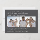 EMELIAグレーフォトバイブルユニーク引用文クリスマス シーズンカード (正面)