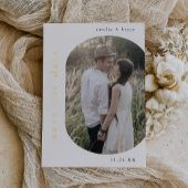 EMELIAゴールドフォイルボホモダンウェディングデートを保存 箔招待状