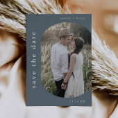 EMELIAシルバーフォイル海軍ボホウェディング日付を保存 箔招待状